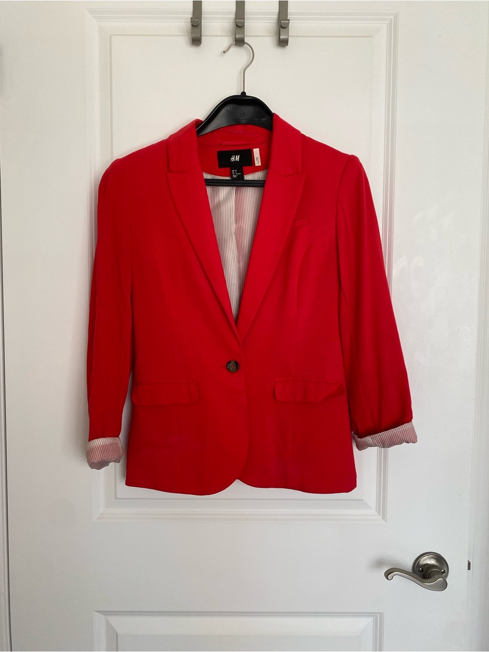 H&M | Red Women's Blazer Jacket